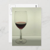 Weinglas Postkarte (Vorne/Hinten)