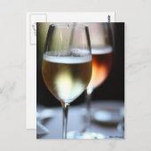 Weinglas Postkarte (Vorne/Hinten)