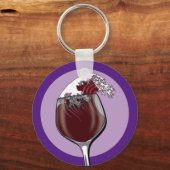 Weinglas Schlüsselanhänger (Vorderseite)