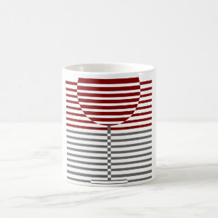 Weinglas Silhouette Kaffee Tasse