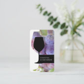 Weinglas | Sommelier Visitenkarte (Stehend Vorderseite)