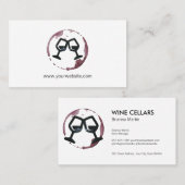 Weinglas | Sommelier | Weinstock Terminkarte (Vorne/Hinten)