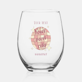 Weinglas Stadt Name Souvenir Geschenk trinken Weinglas Ohne Stiel