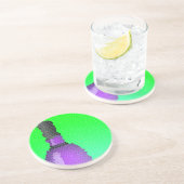 Weinglas und Flasche: Buntglas Getränkeuntersetzer (Seite)