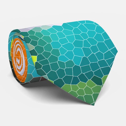 Weinglas und Flasche: Buntglas Krawatte (Gerollt)