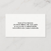 Weinglas und Flasche | Korkgeschichte Visitenkarte (Rückseite)