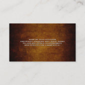 Weinglas und Flasche | Vintager Hintergrund Visitenkarte (Rückseite)