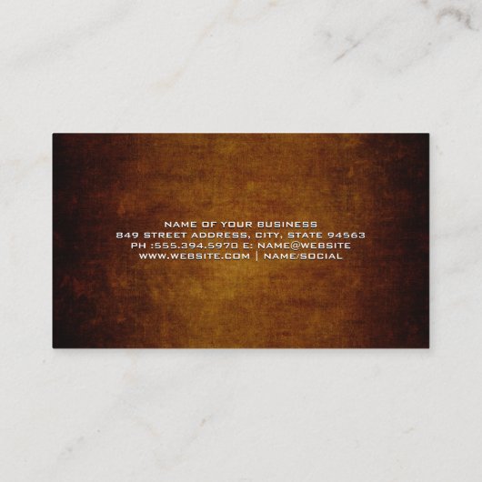 Weinglas und Flasche | Vintager Hintergrund Visitenkarte (Rückseite)