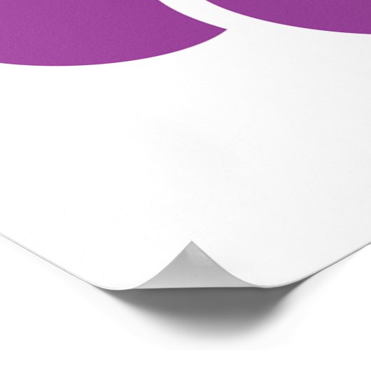 Weinglas und Weintrauben Poster (Ecke)