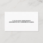 Weinglas Visitenkarte (Rückseite)