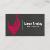 Weinglas Visitenkarte (Vorderseite)