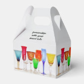 Weinglas-Vorkästen Geschenkschachtel (Rückseite)