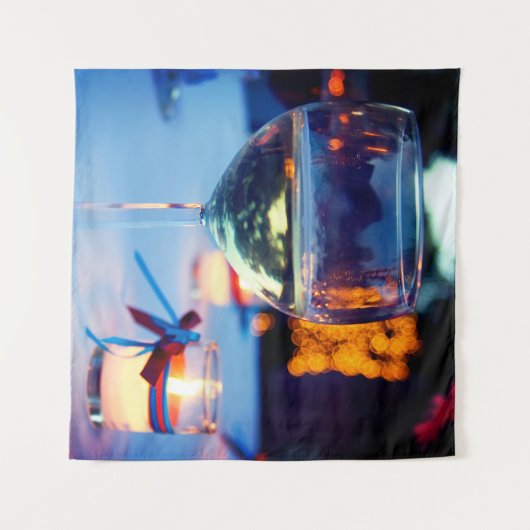 Weinglas Wandteppich (Vorderseite (Horizontal))