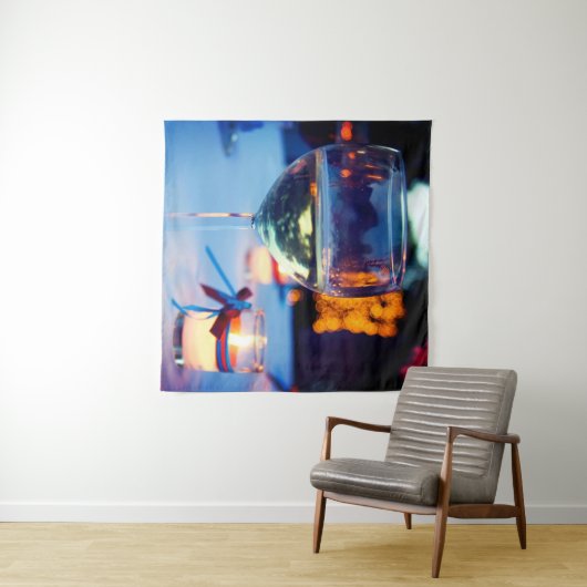 Weinglas Wandteppich (Beispiel (Horizontal))