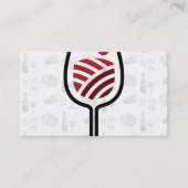 Weinglas Weinberg Landschaft Logo Visitenkarte (Vorderseite)