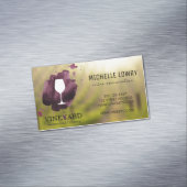 Weinglas Weinberg Magnetische Visitenkarte (Beispiel)