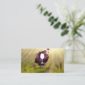 Weinglas Weinberg Visitenkarte (Stehend Vorderseite)