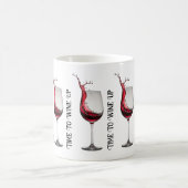 Weinglas Zitat Kaffeetasse (Mittel)