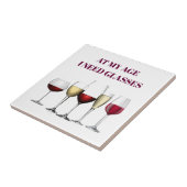 Weinglasausdruck Fliese (Seite)