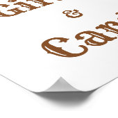 Weingläser Brautparty Geschenk & Karten Poster (Ecke)