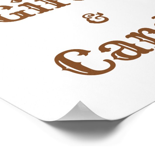 Weingläser Brautparty Geschenk & Karten Poster (Ecke)