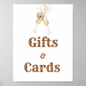 Weingläser Brautparty Geschenk & Karten Poster (Vorne)