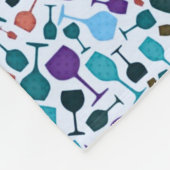 Weingläser! Fleecedecke (Ecke)