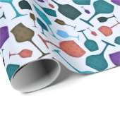 Weingläser! Geschenkpapier (Rolleneckpunkt)