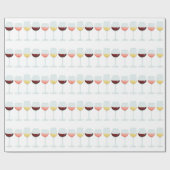 Weingläser Geschenkpapier (Flach)