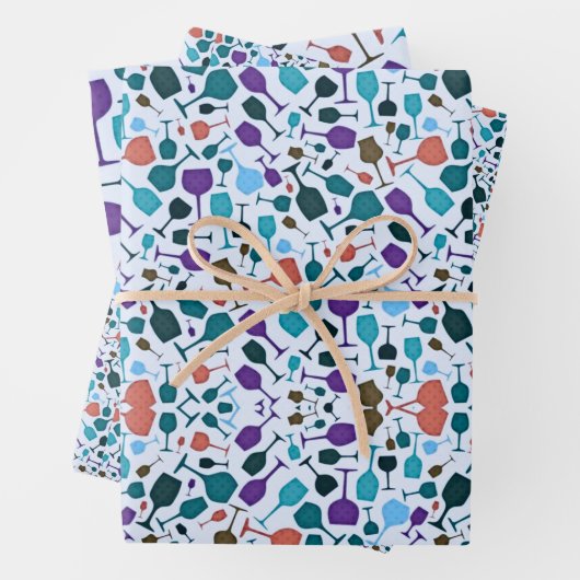 Weingläser! Geschenkpapier Set (Beispiel)