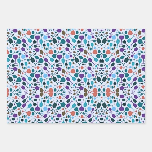 Weingläser! Geschenkpapier Set (Vorderseite)