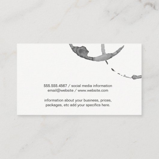 Weingläser | Illustrationen Visitenkarte (Rückseite)