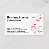 Weingläser | Korkgeschichte Visitenkarte (Vorderseite)