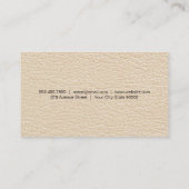 Weingläser | Ledertextur Visitenkarte (Rückseite)