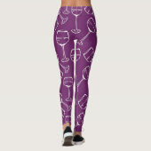 Weingläser Leggings (Rückseite)