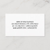 Weingläser Muster | Wein Visitenkarte (Rückseite)