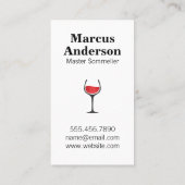 Weingläser | Stain Visitenkarte (Rückseite)