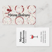 Weingläser | Stain Visitenkarte (Vorne/Hinten)