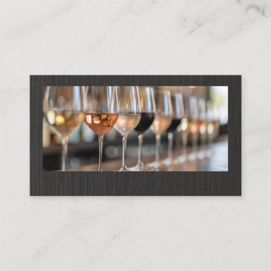 Weingläser | Verkostung Visitenkarte (Vorderseite)