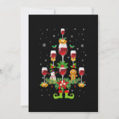 Weingläser Weihnachtsbaum Funny Winter Xmas Wome Save The Date (Vorderseite)