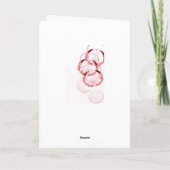 Weingläser Wein Thema dank Karte (Rückseite)