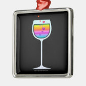WEINGLASPREMIUM SILBERNES ORNAMENT (Links)