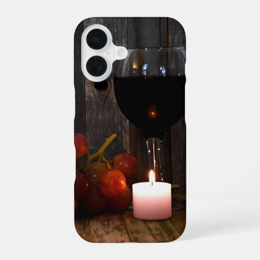 Weinglühen iPhone 16 Hülle (Rückseite)