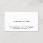 WEINGRABEN, WEIN, WEINMASTER-Visitenkarte Visitenkarte (Rückseite)