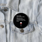 Weingrau Funny Wine Lover - Definition Button (Beispiel)