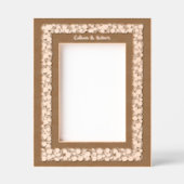 Weingrenze mit herzförmigen Blätter Geätzte Rahmen (Vorderseite)