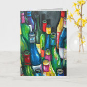 Weingrußkarte Karte (Gelbe Blume)