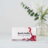 Weinguss im Glas Visitenkarte (Stehend Vorderseite)