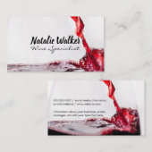 Weinguss im Glas Visitenkarte (Vorne/Hinten)