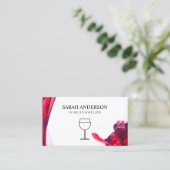 Weinguss mit Weinstock Visitenkarte (Stehend Vorderseite)